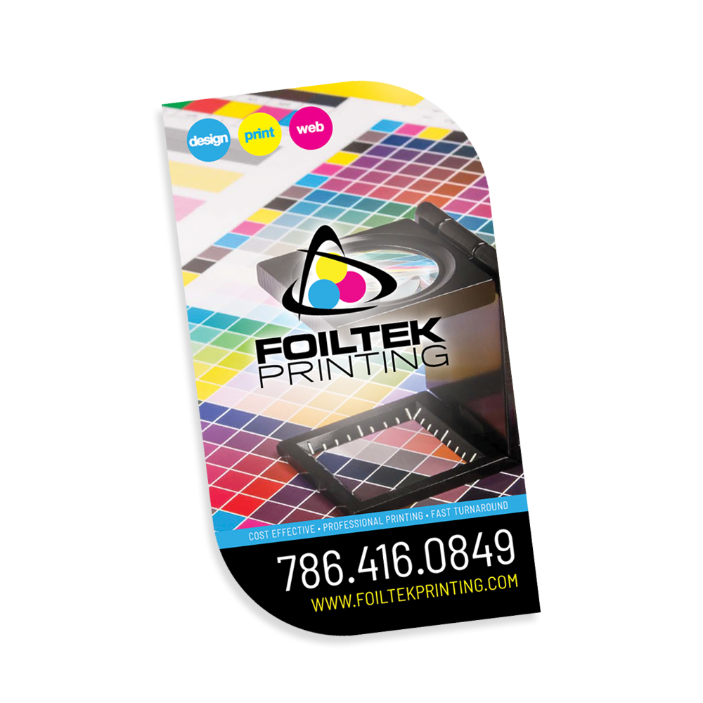 Custom Shape Leaf Business Cards